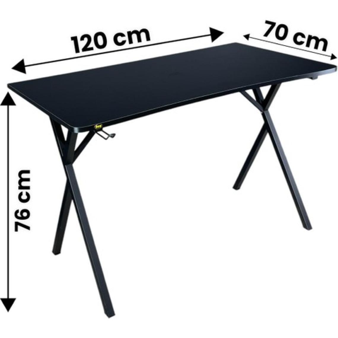 Hey Modüler Mobilya Heygaming Profesyonel Oyuncu Masa Siyah Siyah Bilgisayar Çalışma Masası 120 Cm