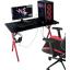 Hey Modüler Mobilya Heygaming Profesyonel Oyuncu Masa Siyah Kırmızı Bilgisayar Çalışma Masası 120 Cm