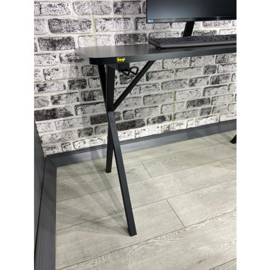 Hey Modüler Mobilya Heygaming Profesyonel Oyuncu Masa Siyah Siyah Bilgisayar Çalışma Masası 120 Cm