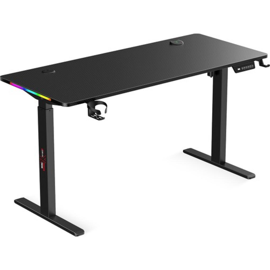 xDrive Rüzgar Yükseklik Ayarlı RGB Oyuncu & Çalışma Masası Siyah ( 140x60 )