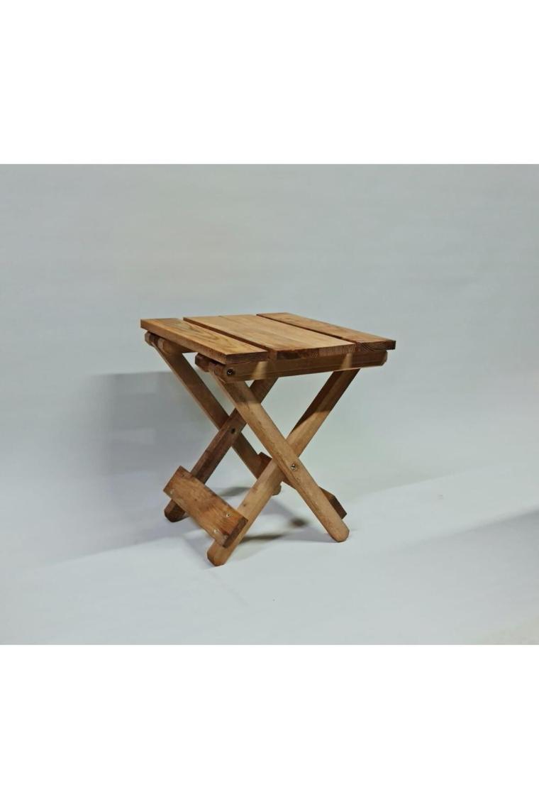 Ahşap Katlanır Tabure 1 Adet 30 Cm X 36 Xm