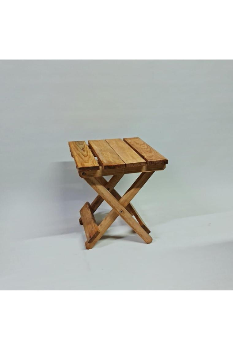Ahşap Katlanır Tabure 1 Adet 30 Cm X 36 Xm