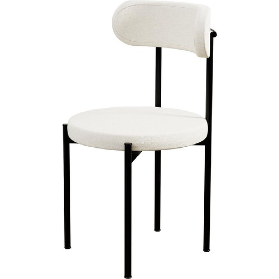 EVDEMO Trend 4 Kişilik Modern Suntalam Mutfak Masa Takımı 120x80 cm, Beyaz-Krem-Siyah, Toz Boyalı Metal Ayaklar