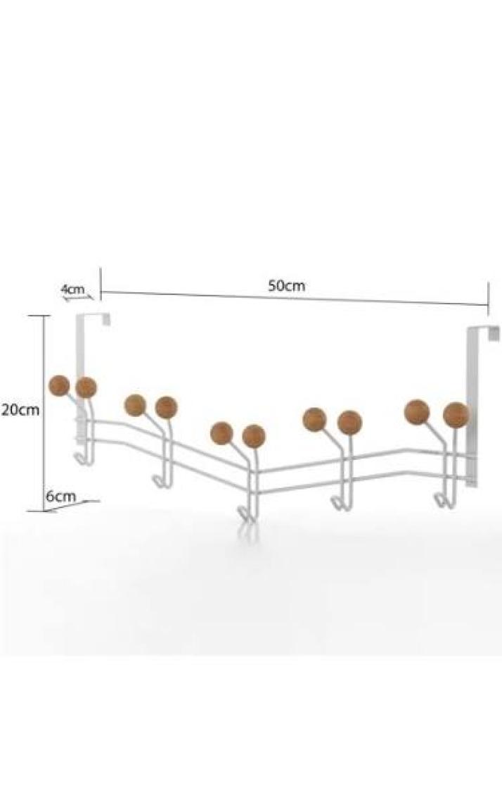 Teknotel 5'li Kapı Arkası Askılık - Beyaz