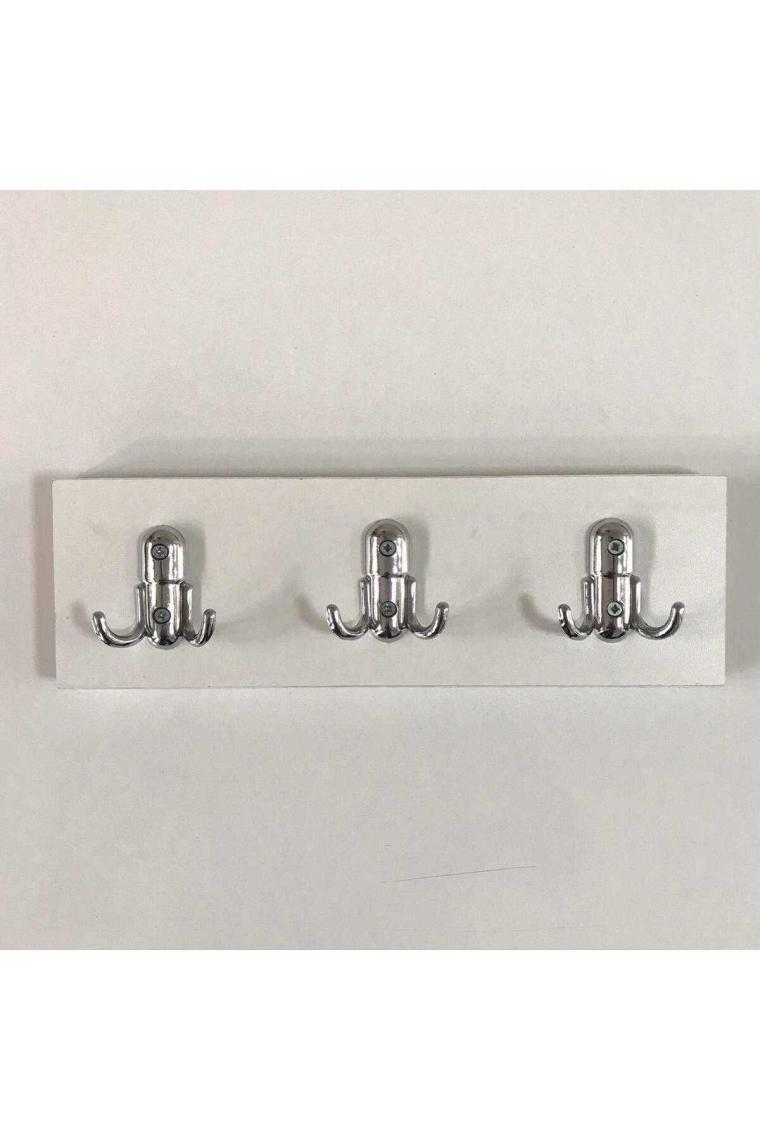 Gardenya Ahşap Kapı Arkası Amerikan Askı 6'lı Duvar Askısı 10x30 Cm