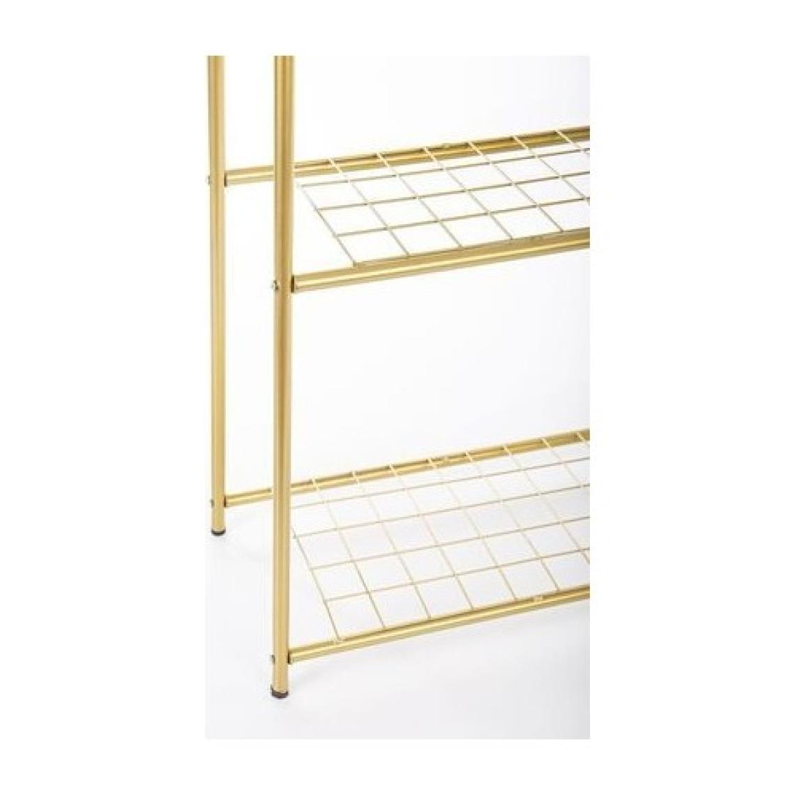 Fec Reklam Gold Raflı Metal Ayaklı Askılık Çift Raflı Gold Ayaklı Elbise Askılığı Konfeksiyon Askılığı