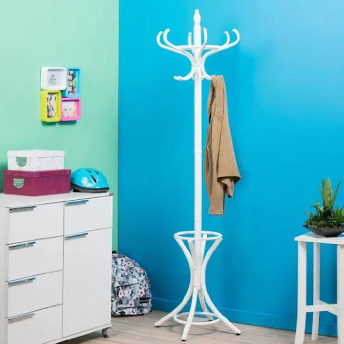 Adore Handy Mate Dorya Klasik 12li Ahşap Askılık - Beyaz