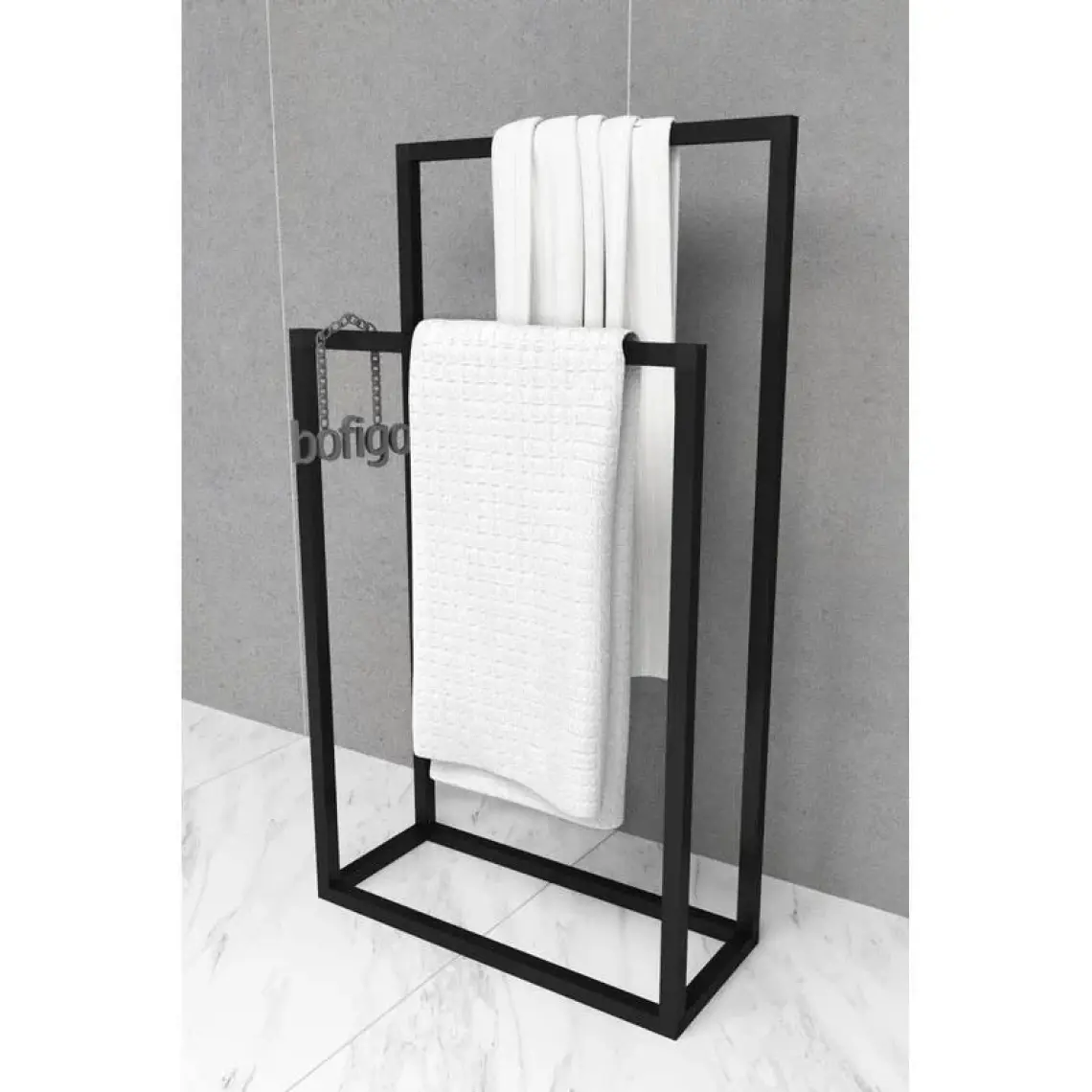 Bofigo Metal Havluluk Banyo Düzenleyici Dekoratif Havluluk