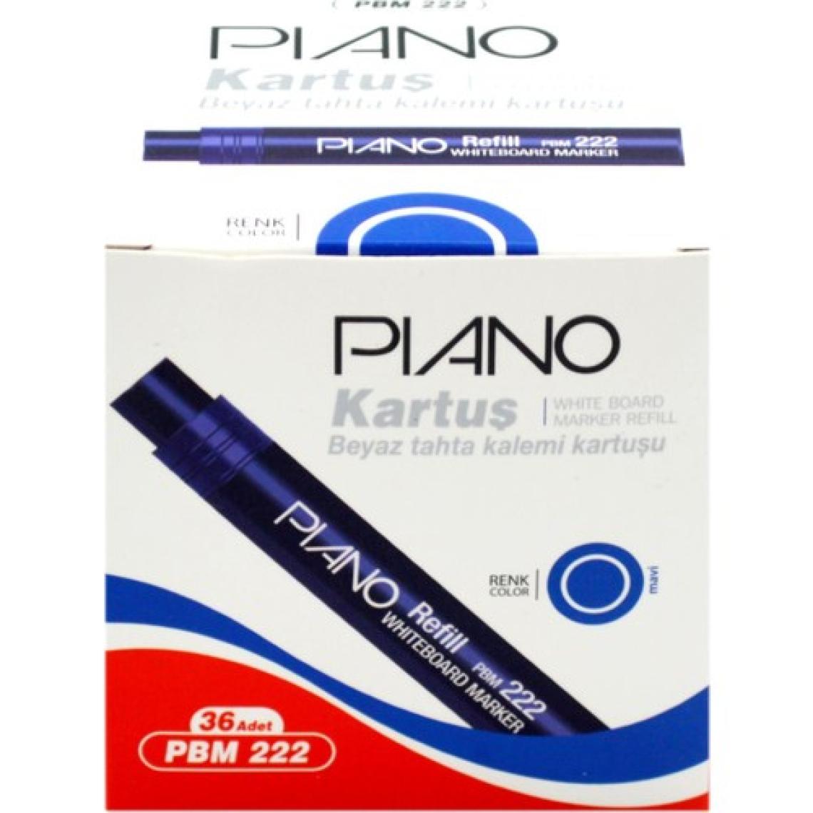 Piano Beyaz Tahta Kalemi Kartuşu Mavi 36'lı 1 Kutu