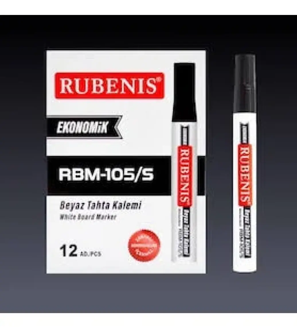 Rubenis Ekonomik Beyaz Tahta Kalemi Siyah 1 Adet