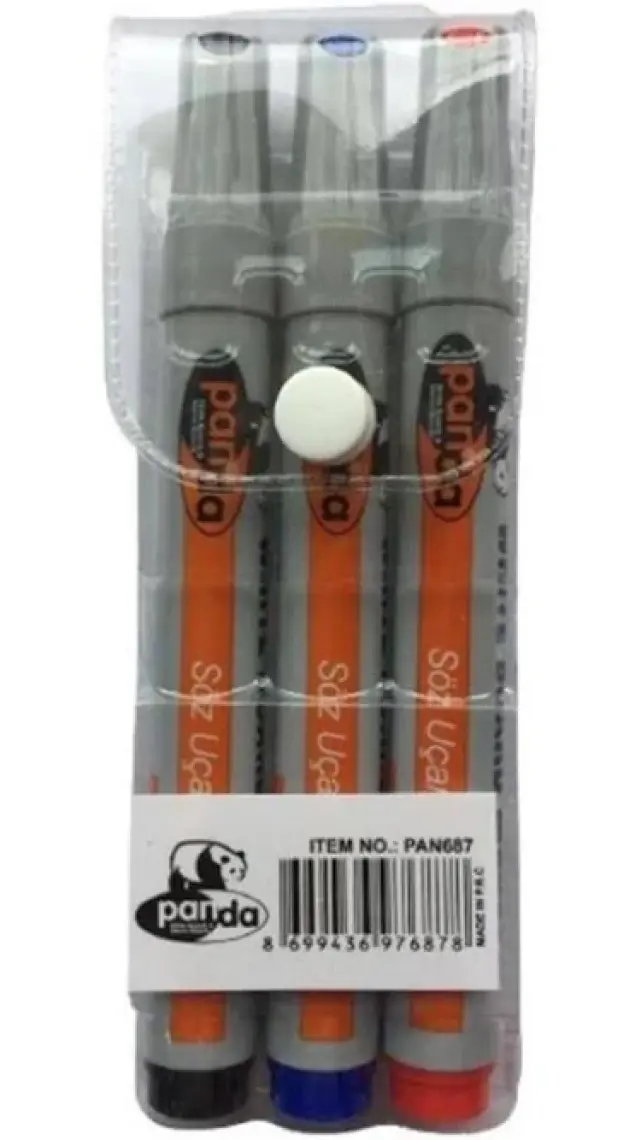 Panda Yazı Tahtası Kalemi 3'lü