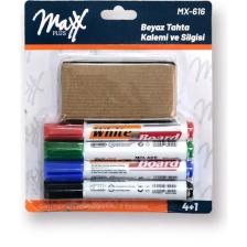 Maxx MX-616 Tahta Kalem Silgi Seti 4+1