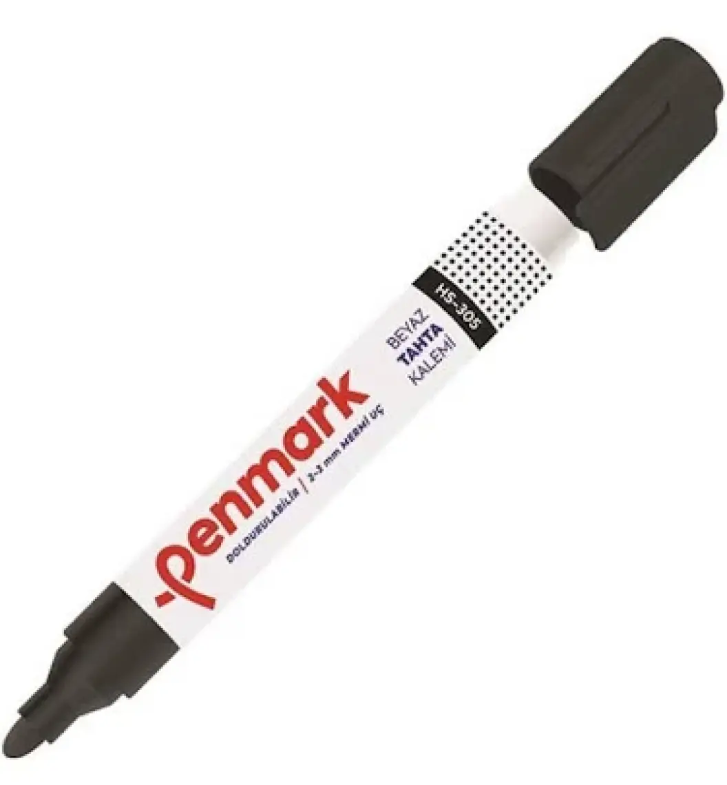 Penmark HS-305-01 Beyaz Tahta Kalemi Siyah