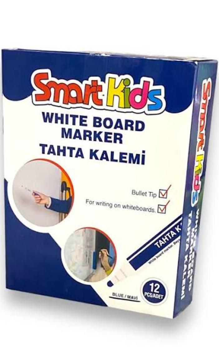 Smart Kids Beyaz Tahta Kalemi Mavi 12 Adet