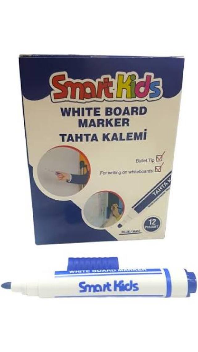 Smart Kids Beyaz Tahta Kalemi Mavi 12 Adet