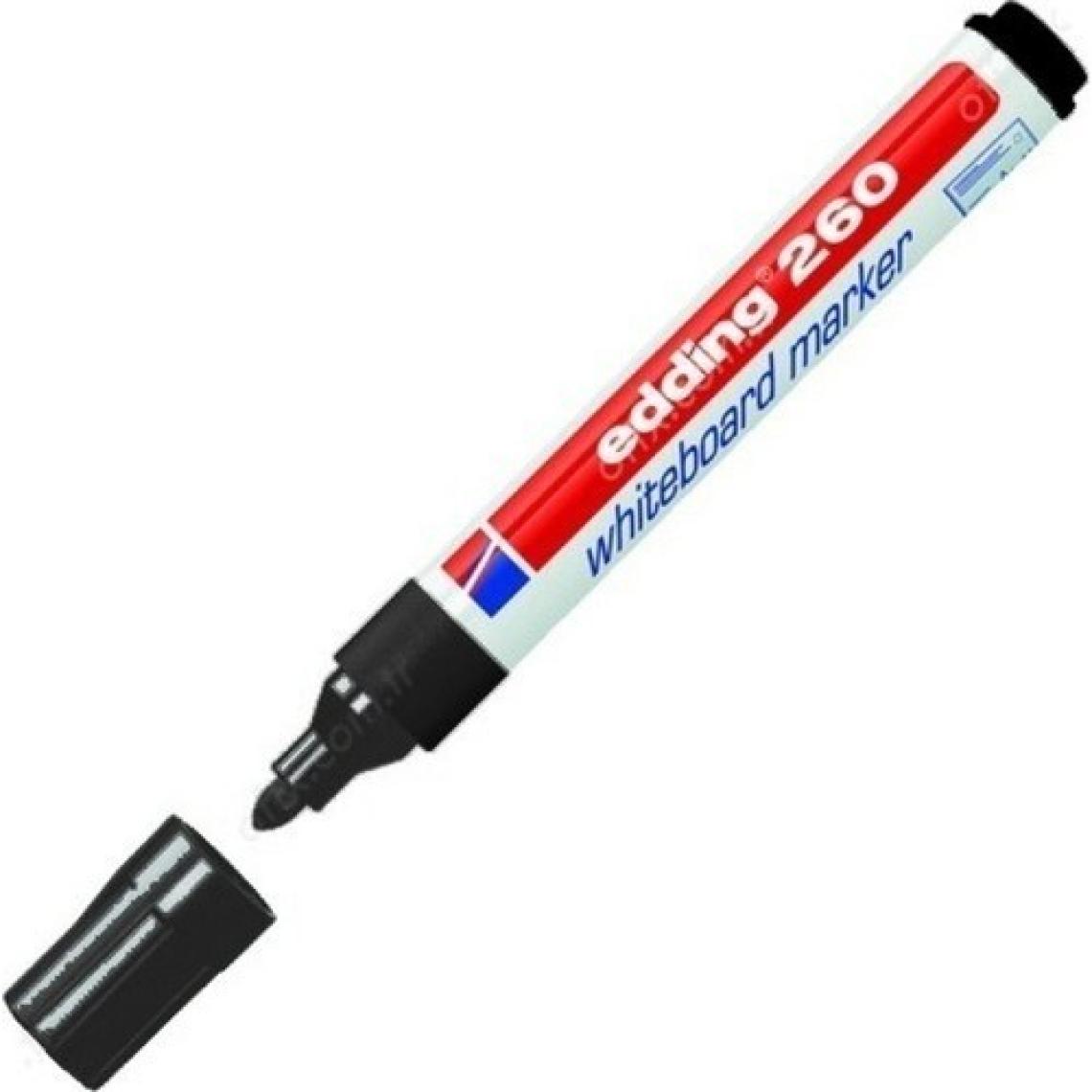 Edding 260 Silinebilir Yazı Tahtası Kalemi 4'lü + 2'li Tahta Silgisi