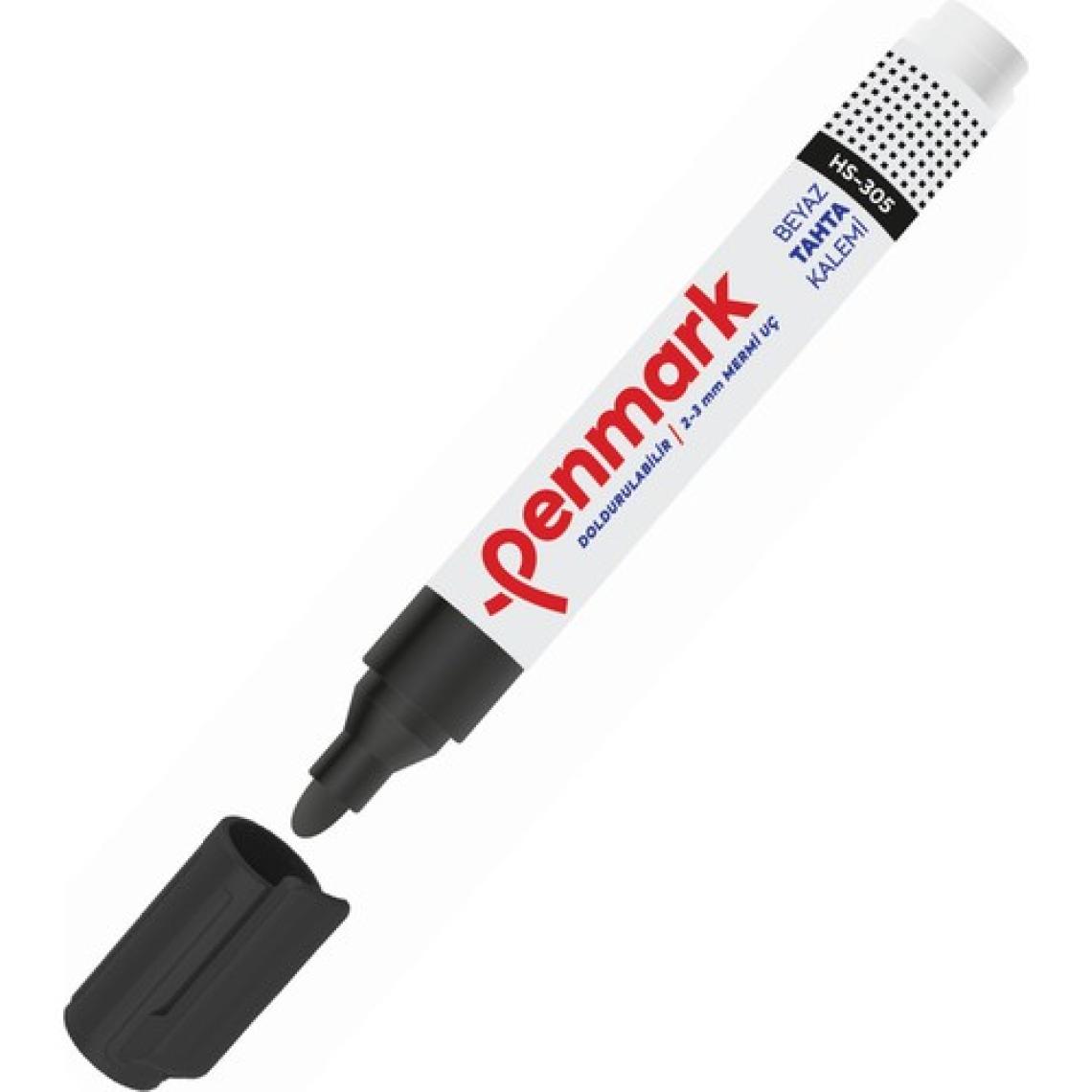 Penmark HS-305-01 Beyaz Tahta Kalemi Siyah
