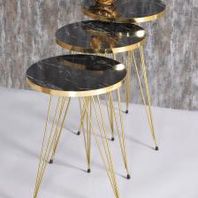 Zigon Sehpa Gold Bendir Tel