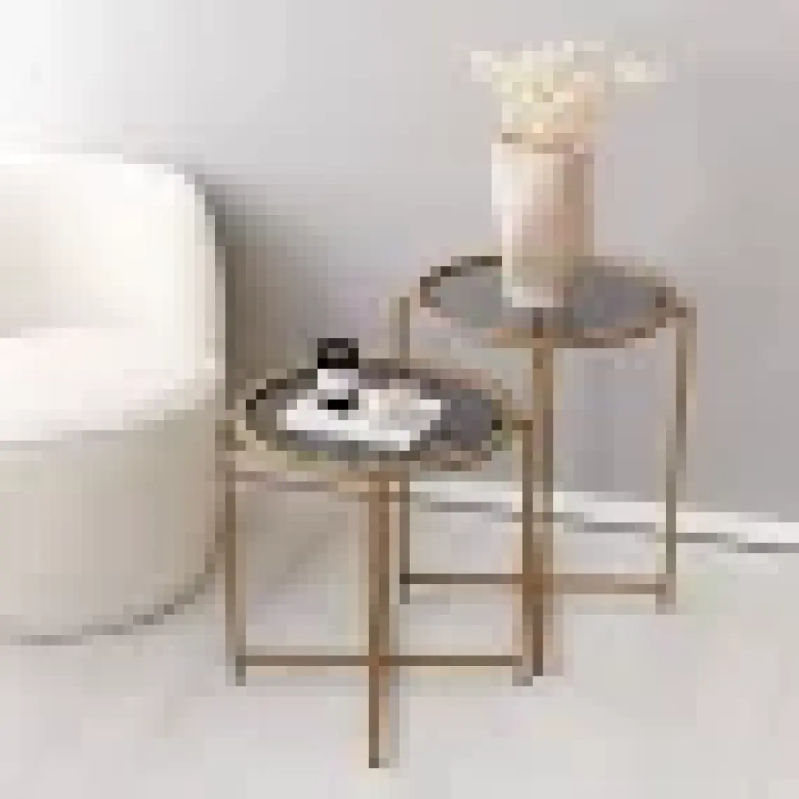 Neostill - Gold Metal 2'li Yan Sehpa S406