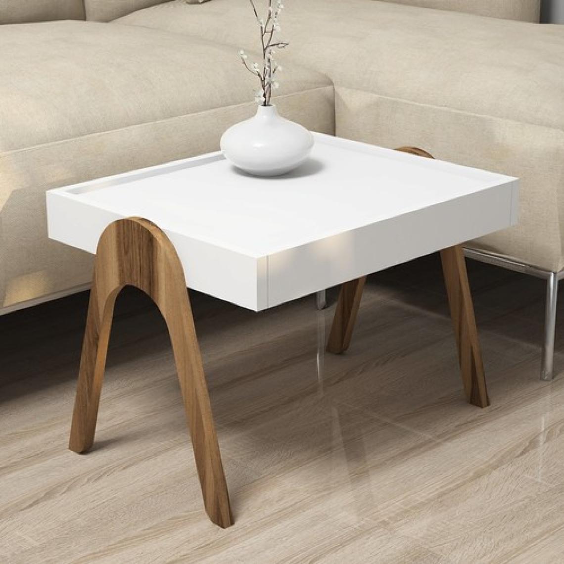 Variant Concept Roma Tepsi Zigon Sehpa Ceviz - Beyaz