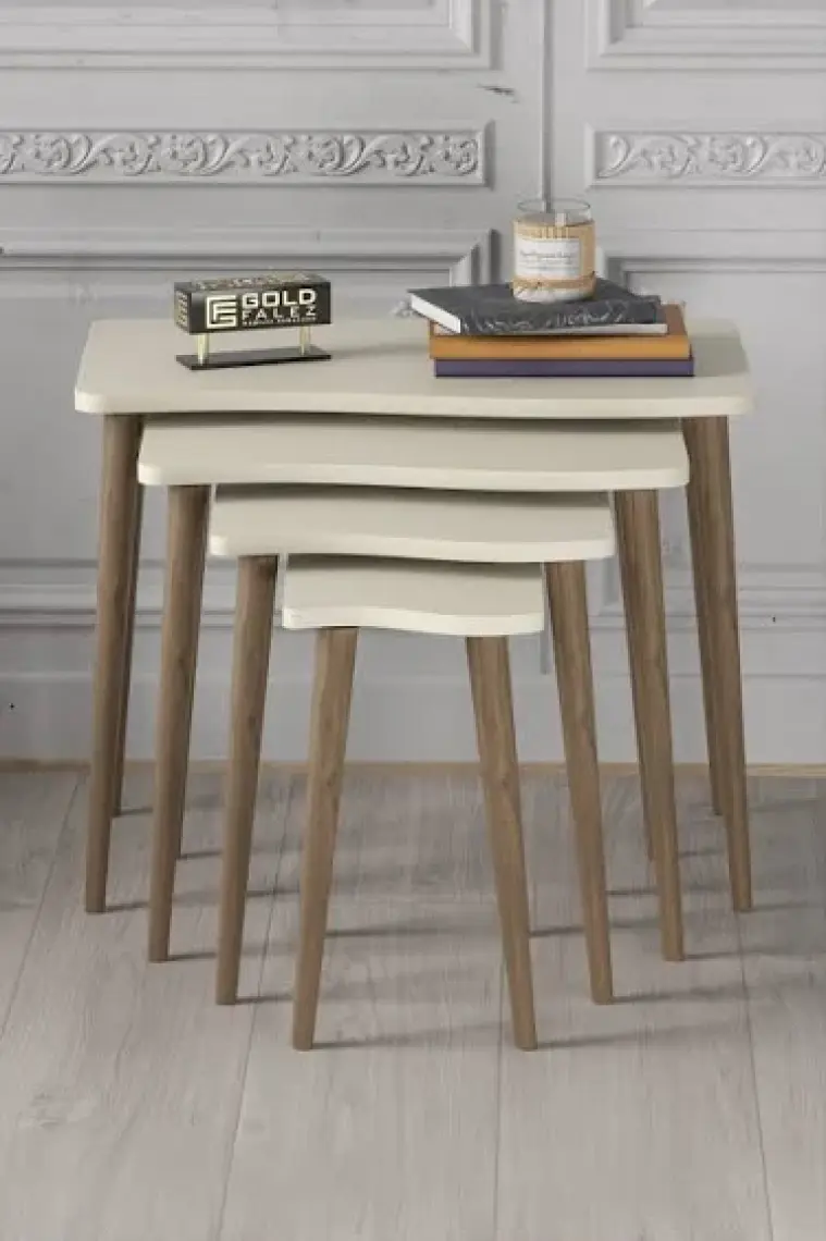 Zigon Sehpa Ahşap 4'lü Atlantik Çam Kr