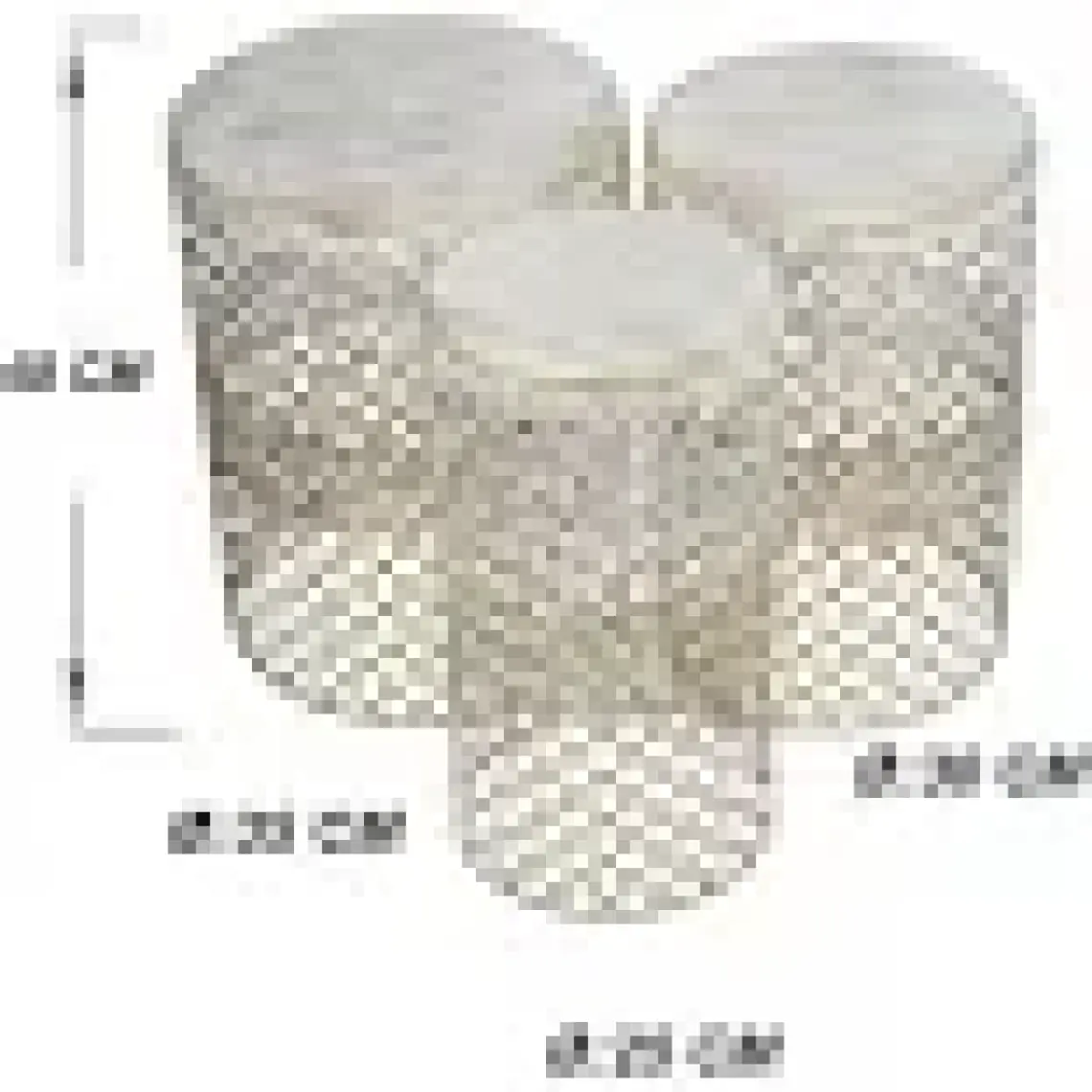 Venon Aydınlatma Venon Home Metal Modern Sehpa 3.lü Takım (250X480)+(300X480)+(350X480) Krem Sarı Patine