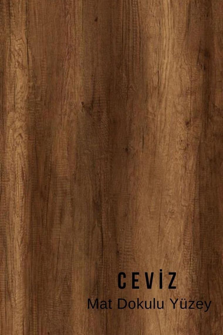 Zg1 3lü Zigon Sehpa, Metal Sehpa - Ceviz