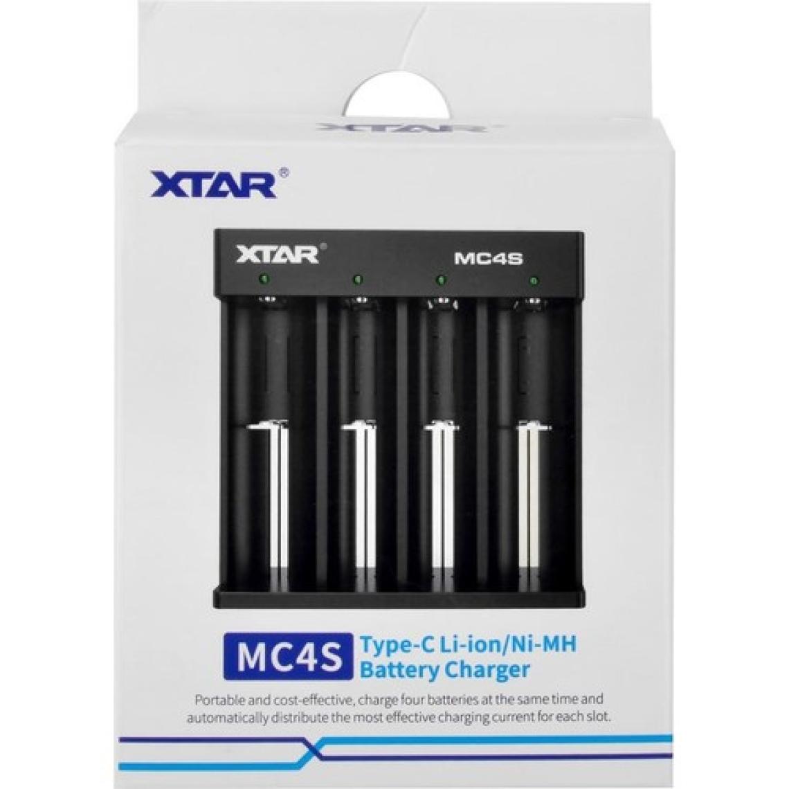 Xtar MC4S - Taşınabilir Li-ion Pil Şarj Cihazı - 4lü