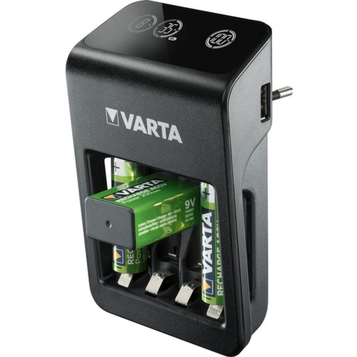 VARTA LCD Plug Şarj Cihazı +4 adet 2100mAh AA Şarj Edilebilir Pil