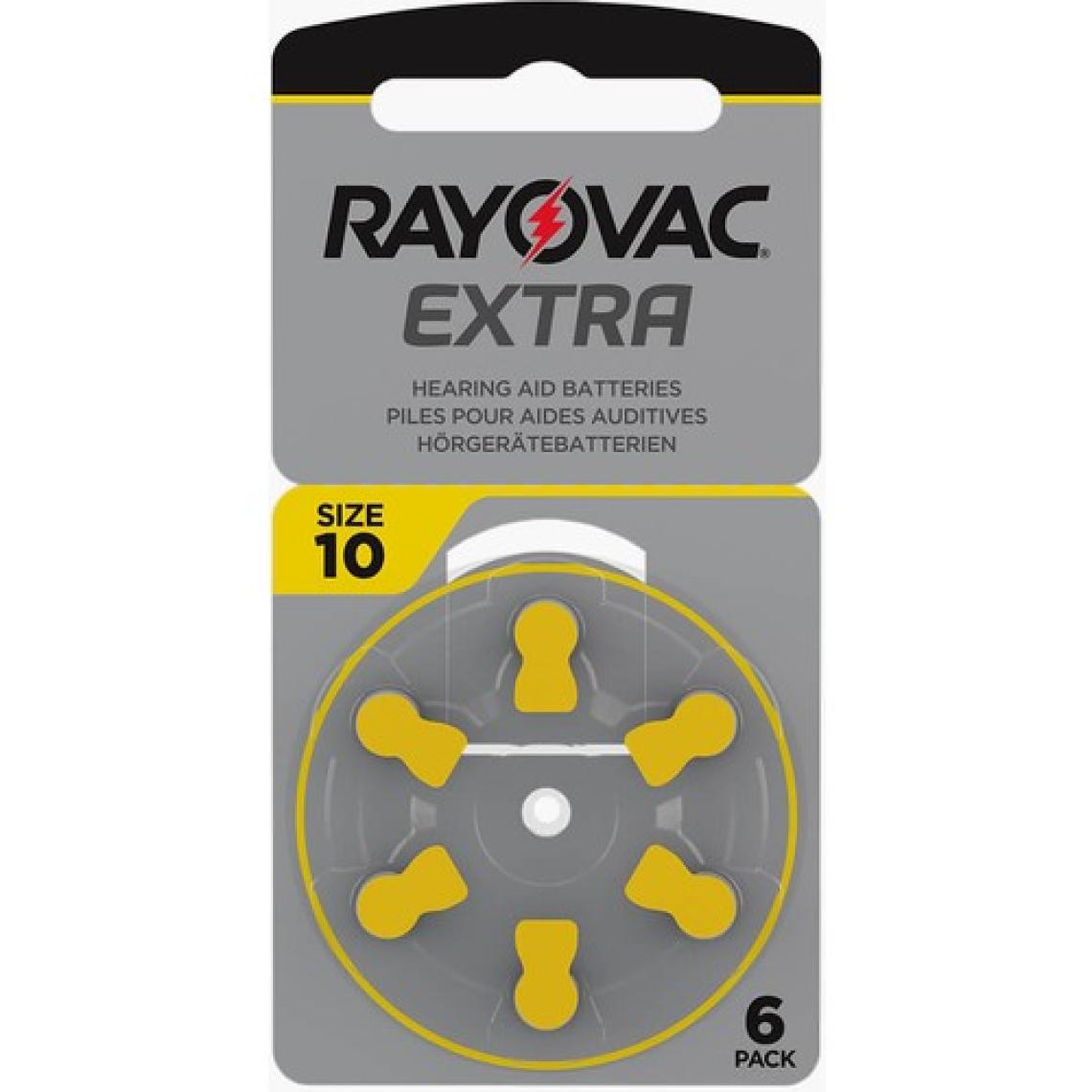 Rayovac Extra 10 Numara Işitme Cihazı Pili (10 Paket x 6 Adet = 60 Adet Pil)