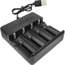 Narita Pil Şarj Aleti Dörtlü USB 3000MAH 18650 26650 16340 14500 AA AAA Narita HD-8992C