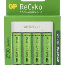 Recyko E411 Usb Aa-aaa Şarj Cihazı + Recyko 2700 Mah Aa Kalem Pil 4'lü
