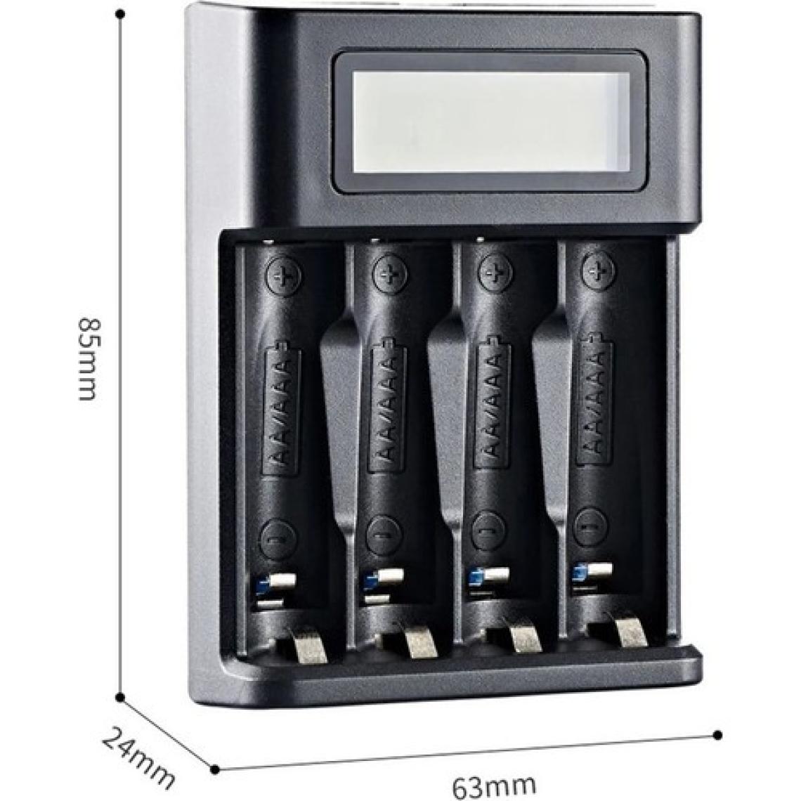 Greentech Pil Şarj Cihazı (Dört Yuvalı) - 1.2V Ni-Mh / Ni-Cd AA / AAA / GT-BC03