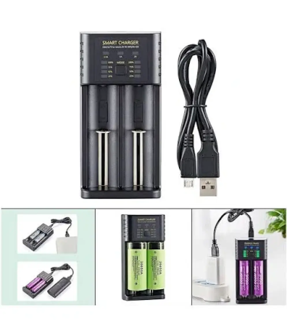 Greentech Akıllı Pil Şarj Cihazı Lityum Iyon + Ni Mh + Ni Cd Piller / GT-BC06