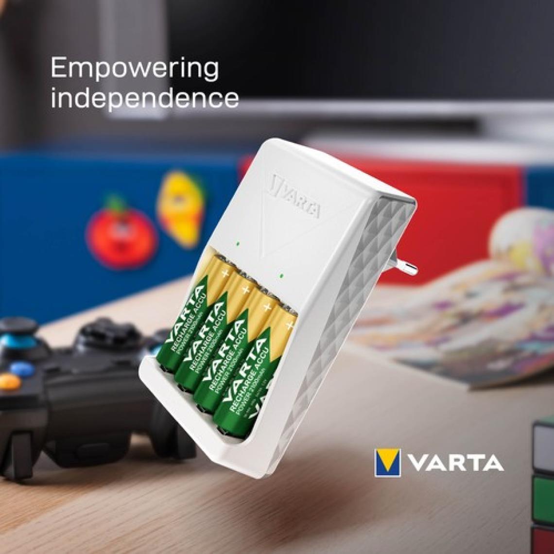 VARTA Plug Şarj Cihazı +4 adet 2100mAh AA Şarj Edilebilir Pil