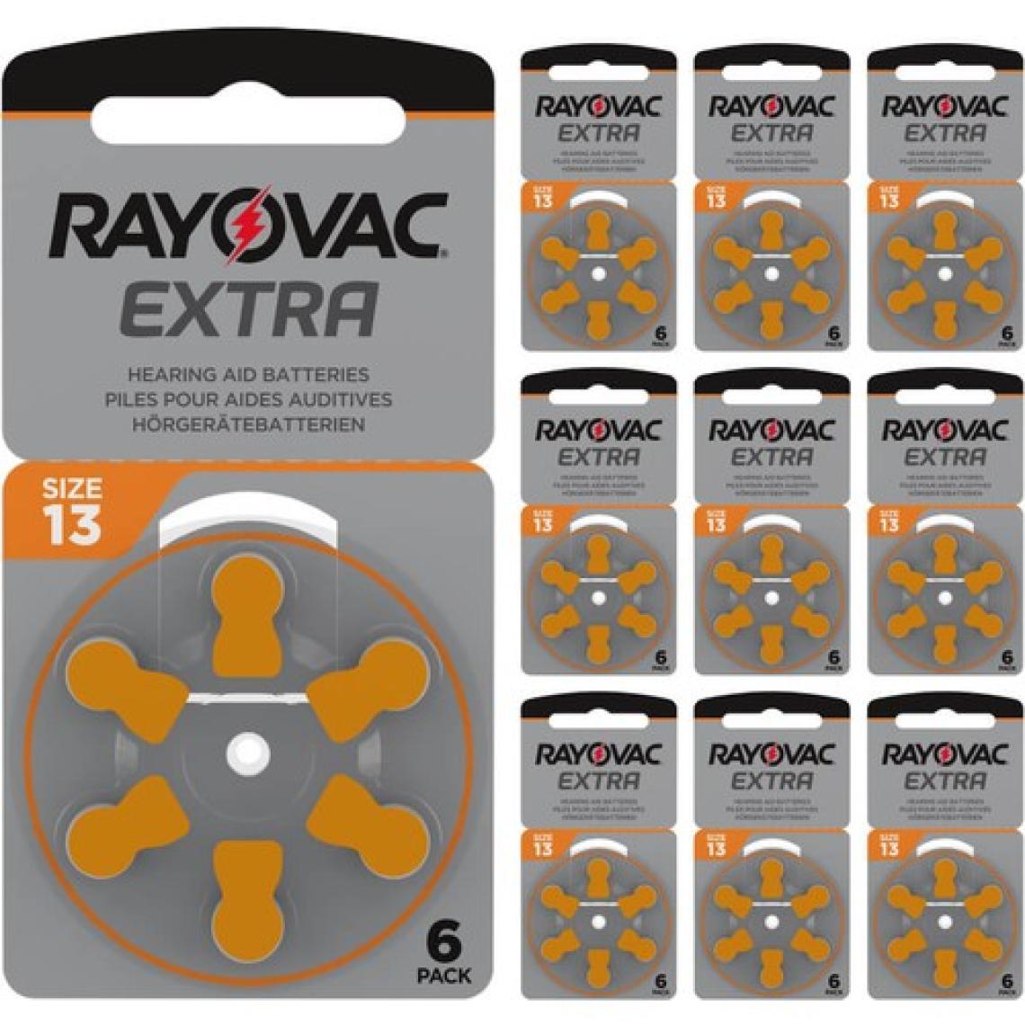 Rayovac Extra 13 Numara Işitme Cihazı Pili (10 Paket x 6 Adet = 60 Adet Pil)