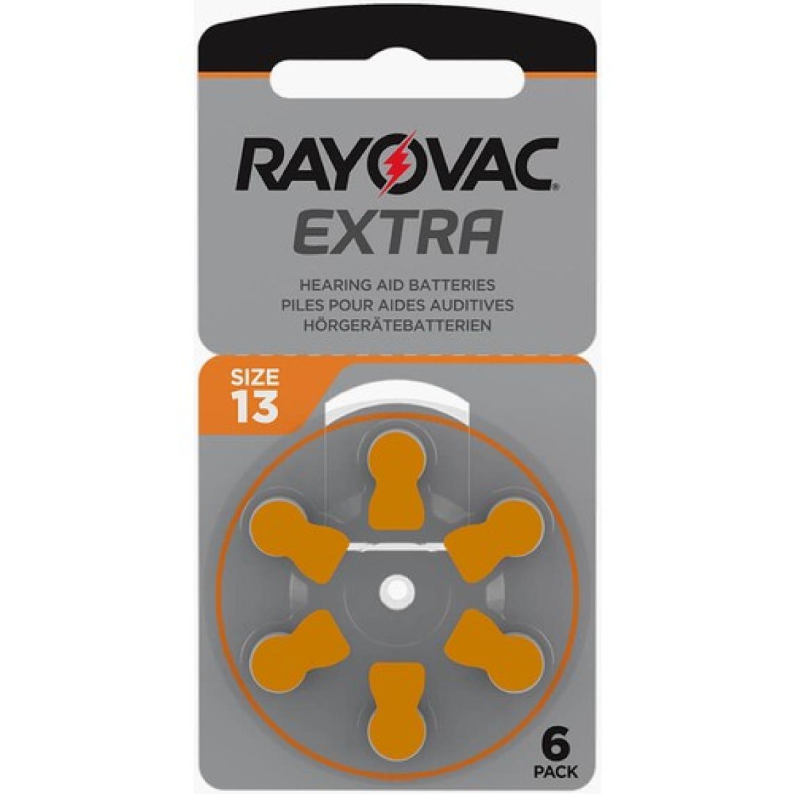 Rayovac Extra 13 Numara Işitme Cihazı Pili (10 Paket x 6 Adet = 60 Adet Pil)