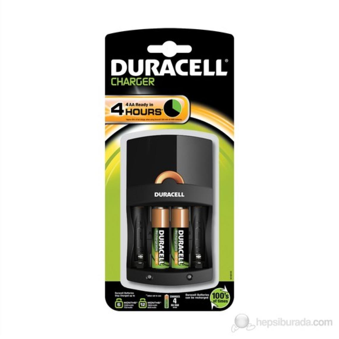 Duracell CEF 14 Pil Şarj Aleti + Şarj Edilebilir AA Kalem Pil 1300 mAh 2'li Paket