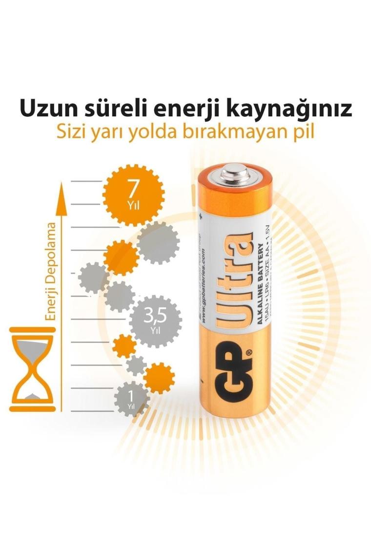 GP LR6 Ultra Alkalin AA 40'lı Pil