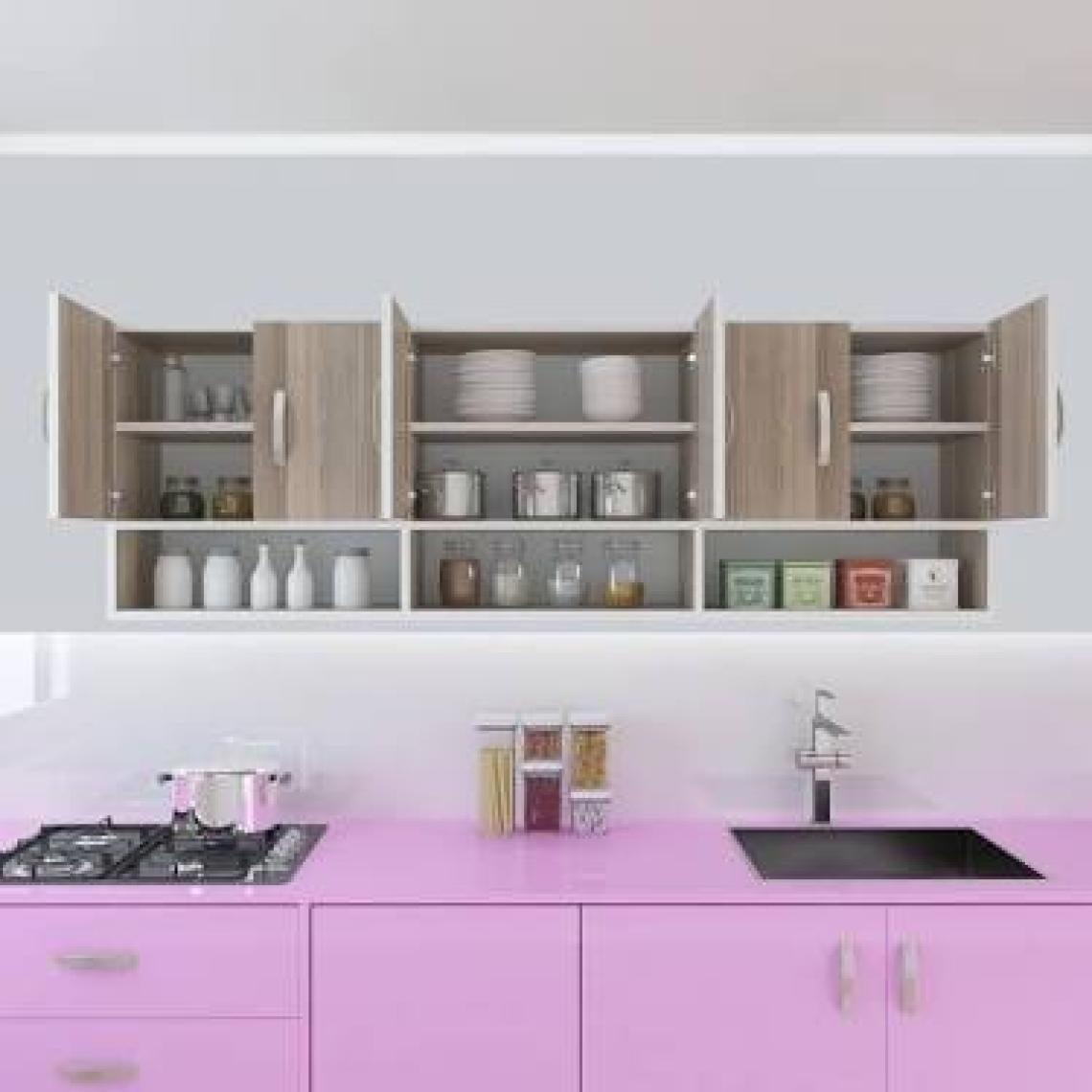 Kenzlife hazır mutfak liberato crd 060*150*32 mutfak banyo dolabı kapaklı raflı