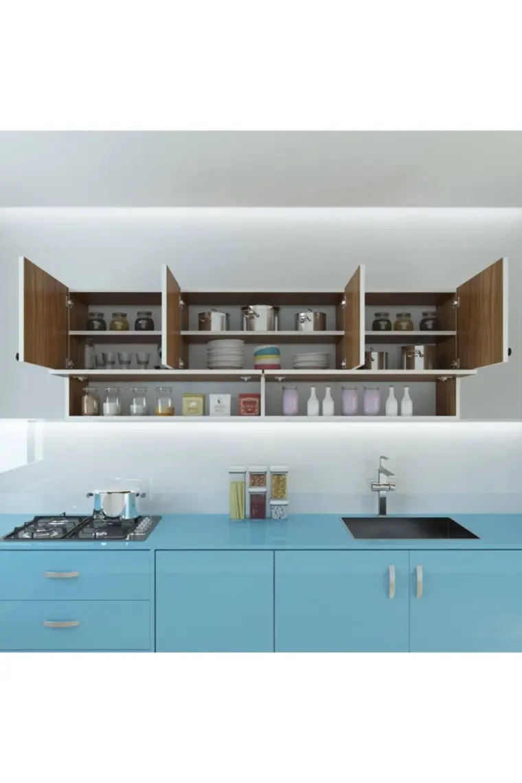 Kenzlife hazır mutfak perenna cvz 060*180*32 mutfak banyo dolabı kapaklı raflı