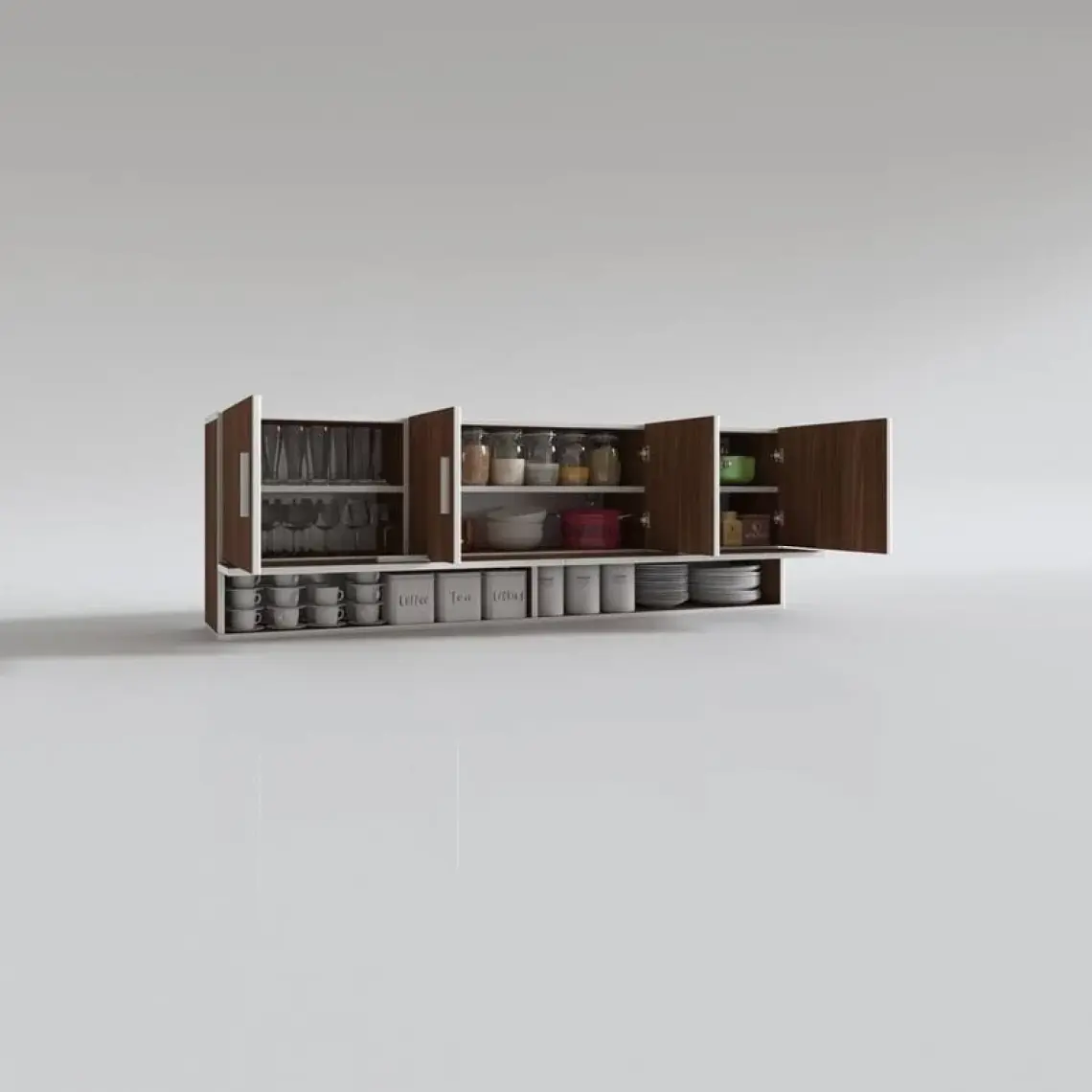 Kenzlife hazır mutfak perenna cvz 060*180*32 mutfak banyo dolabı kapaklı raflı