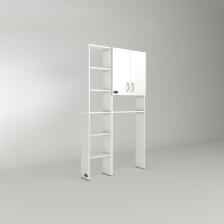 Kenzlife çamaşır makinesi dolabı veronikamaks byz 180*096*20 banyo kapaklı arkalıksız raflı