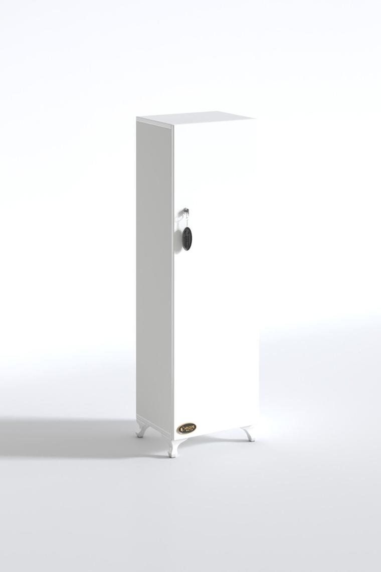 Kenzlife mutfak dolabı zehra 128*030*032 byz kilitli ayaklı banyo evrak ofis kitaplık ayakkabılık kiler