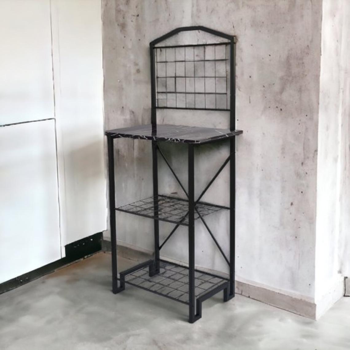 Bye Concept & More Dekoratif Metal Kahve Köşesi Çok Amaçlı Dolap Ahşap Tablalı Dar Mutfak Bangosu Bar Masa