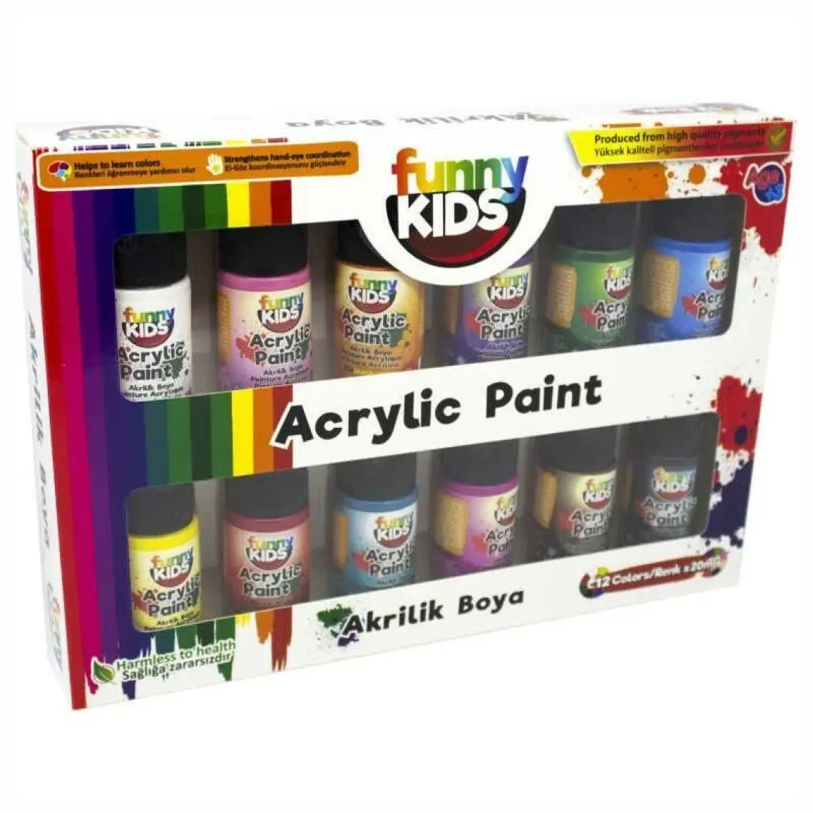 Rich Funny Kids 8+2+2 Multimix Set 12 Renk x 20ML