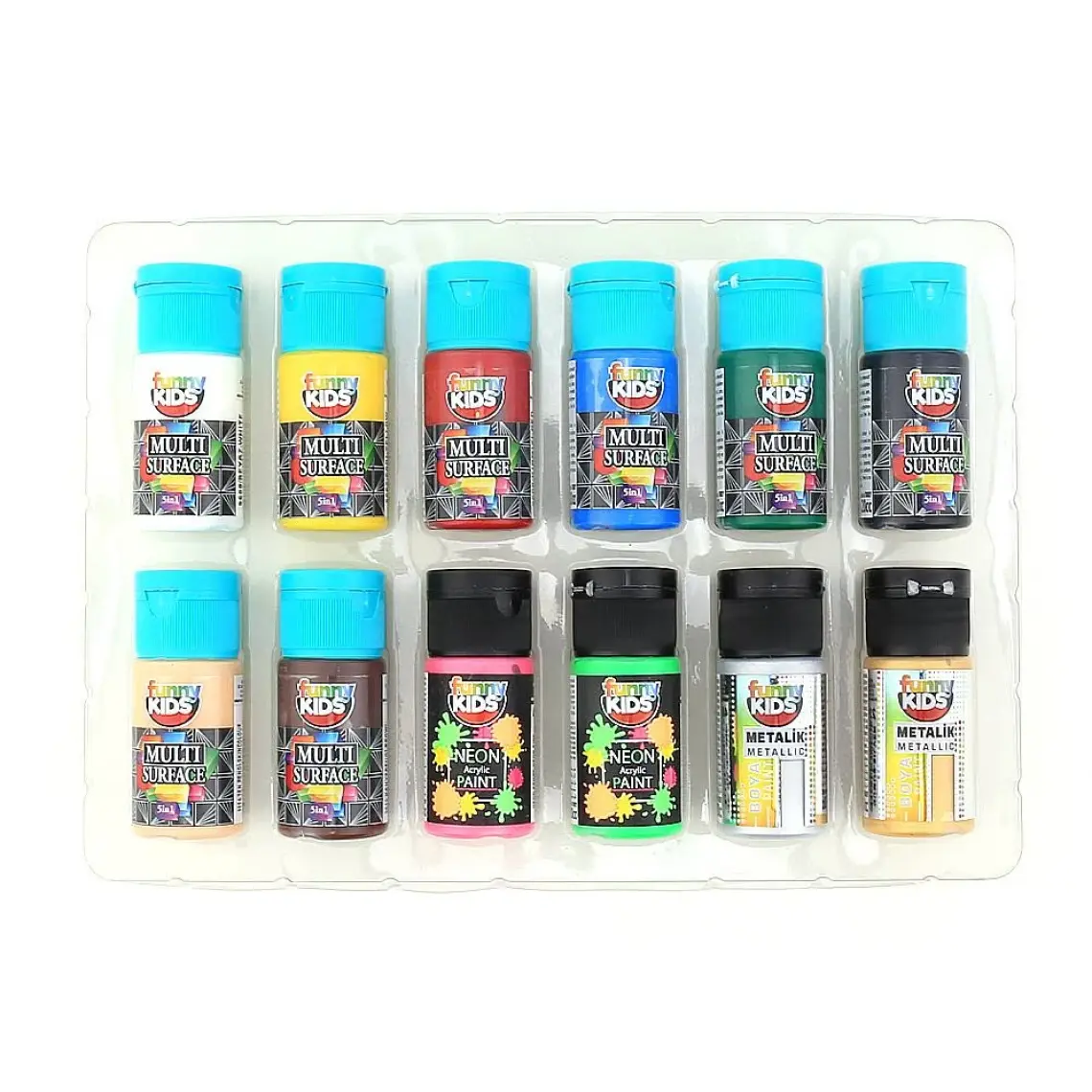 Rich Funny Kids 8+2+2 Multimix Set 12 Renk x 20ML
