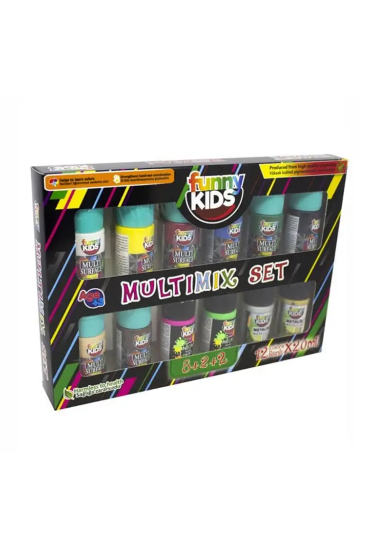 Rich Funny Kids 8+2+2 Multimix Set 12 Renk x 20ML