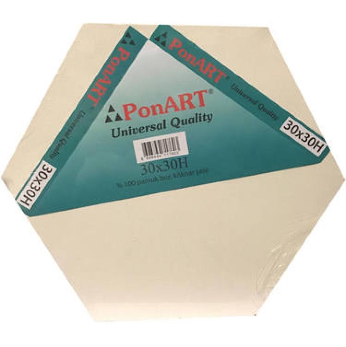 Ponart 30X30H Altıgen Basic Quality Tuval