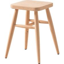 Geppetto Kare Tabure Ahşap Ham